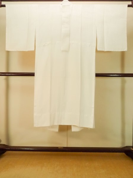 画像2: P0901N 女性用 襦袢   シルク（正絹） 白,  【中古】【USED】【リサイクル】 ★★★★☆【P0901N】 (2)