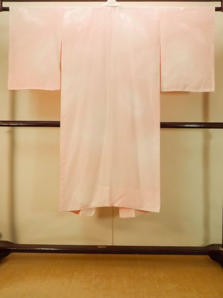 画像2: P0901O 女性用 襦袢   シルク（正絹） 薄い桃色,  【中古】【USED】【リサイクル】 ★★☆☆☆【P0901O】 (2)