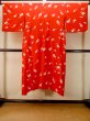 画像2: P0901Q 女性用 襦袢   化繊 鮮やか赤色,  鼓 【中古】【USED】【リサイクル】 ★★☆☆☆【P0901Q】 (2)