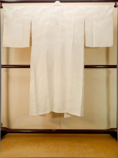 画像2: P0901R 女性用 襦袢   シルク（正絹） 白,  【中古】【USED】【リサイクル】 ★★★☆☆【P0901R】 (2)