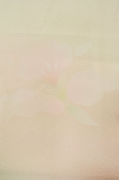 画像5: P0901V 女性用 襦袢   シルク（正絹） 淡い桃色,  カトレア（洋蘭） 【中古】【USED】【リサイクル】 ★★★☆☆【P0901V】 (5)