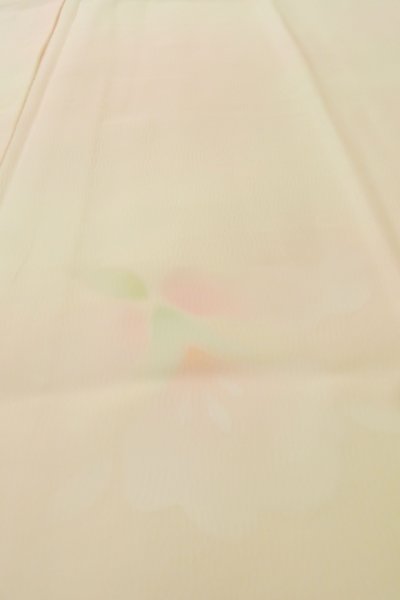 画像9: P0901V 女性用 襦袢   シルク（正絹） 淡い桃色,  カトレア（洋蘭） 【中古】【USED】【リサイクル】 ★★★☆☆【P0901V】 (9)