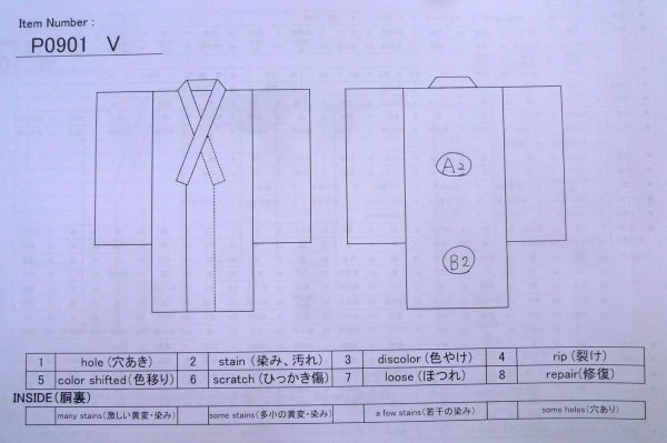 画像13: P0901V 女性用 襦袢   シルク（正絹） 淡い桃色,  カトレア（洋蘭） 【中古】【USED】【リサイクル】 ★★★☆☆【P0901V】 (13)