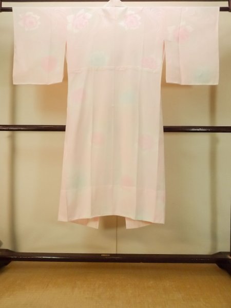 画像2: P0901W 女性用 襦袢   シルク（正絹） 淡い桃色,  【中古】【USED】【リサイクル】 ★★★☆☆【P0901W】 (2)