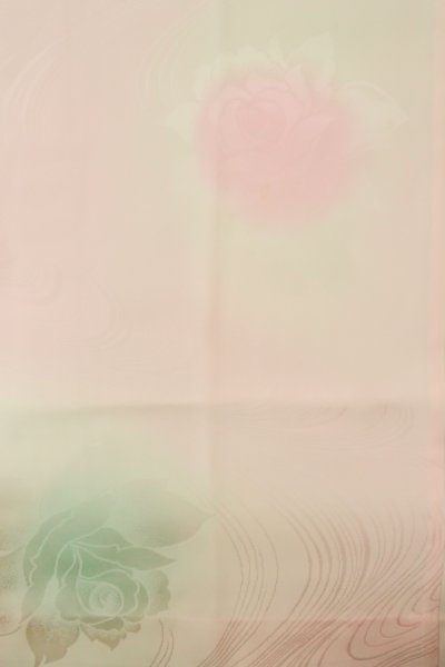 画像4: P0901W 女性用 襦袢   シルク（正絹） 淡い桃色,  【中古】【USED】【リサイクル】 ★★★☆☆【P0901W】 (4)