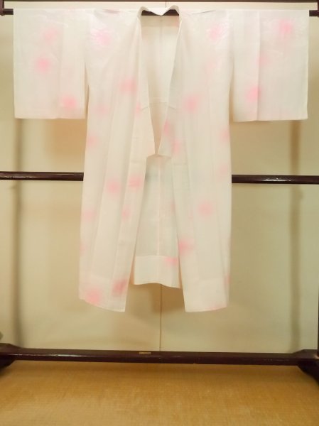 画像1: P0901Y 女性用 襦袢   化繊 薄い桃色,  ぼかし 【中古】【USED】【リサイクル】 ★★★☆☆【P0901Y】 (1)