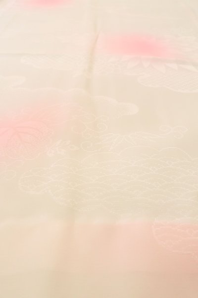 画像10: P0901Y 女性用 襦袢   化繊 薄い桃色,  ぼかし 【中古】【USED】【リサイクル】 ★★★☆☆【P0901Y】 (10)
