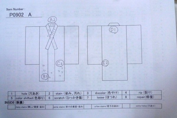 画像9: P0902A 女性用 紋付   シルク（正絹） 黒,  【中古】【USED】【リサイクル】 ★☆☆☆☆【P0902A】 (9)