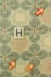 画像21: P0916C 女性用 単衣   ウール 灰色がかった水色,  抽象的模様 【中古】【USED】【リサイクル】 ★★☆☆☆【P0916C】 (21)