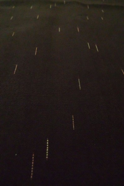 画像8: P0916E 女性用 単衣   ウール 黒,  線 【中古】【USED】【リサイクル】 ★★★☆☆【P0916E】 (8)