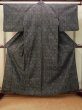 画像1: P0916G 女性用 単衣   ウール 黒,  抽象的模様 【中古】【USED】【リサイクル】 ★★★★☆【P0916G】 (1)