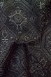 画像12: P0916G 女性用 単衣   ウール 黒,  抽象的模様 【中古】【USED】【リサイクル】 ★★★★☆【P0916G】 (12)