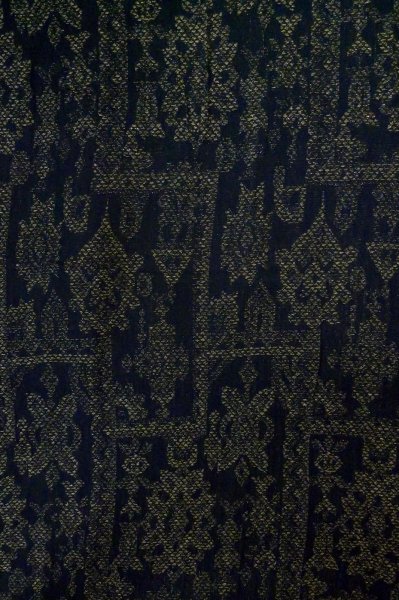 画像3: P0916I 女性用 単衣   ウール 深い紺,  抽象的模様 【中古】【USED】【リサイクル】 ★★☆☆☆【P0916I】 (3)