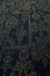 画像8: P0916I 女性用 単衣   ウール 深い紺,  抽象的模様 【中古】【USED】【リサイクル】 ★★☆☆☆【P0916I】 (8)