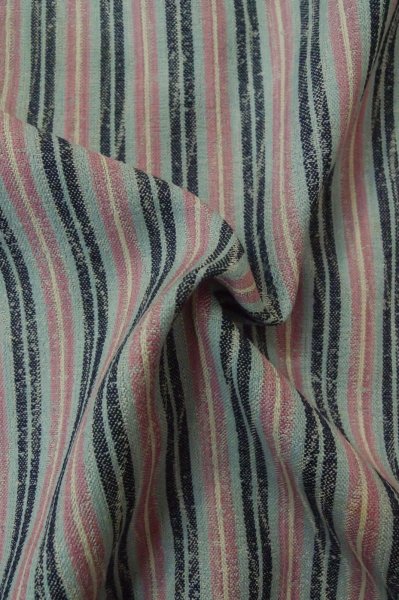 画像10: P0916K 女性用 単衣   ウール 淡い灰色がかった桃色,  縞 【中古】【USED】【リサイクル】 ★☆☆☆☆【P0916K】 (10)