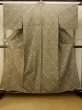 画像1: P0916M 女性用 単衣   ウール 灰色がかった茶色みベージュ,  いげた 【中古】【USED】【リサイクル】 ★★☆☆☆【P0916M】 (1)