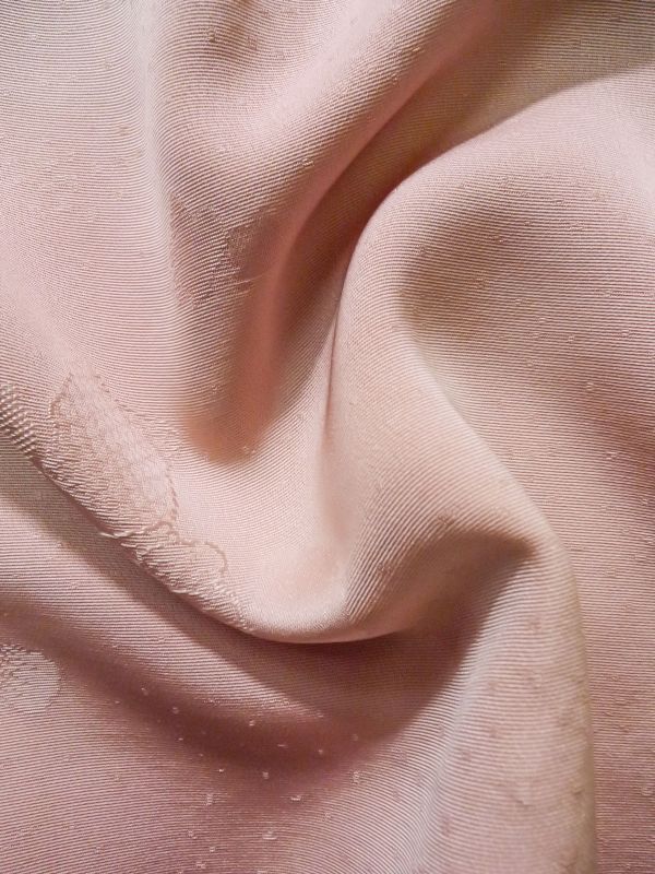K0714U 道行 女性用着物 シルク（正絹） 淡い 薄い ピンク, 抽象的模様 
